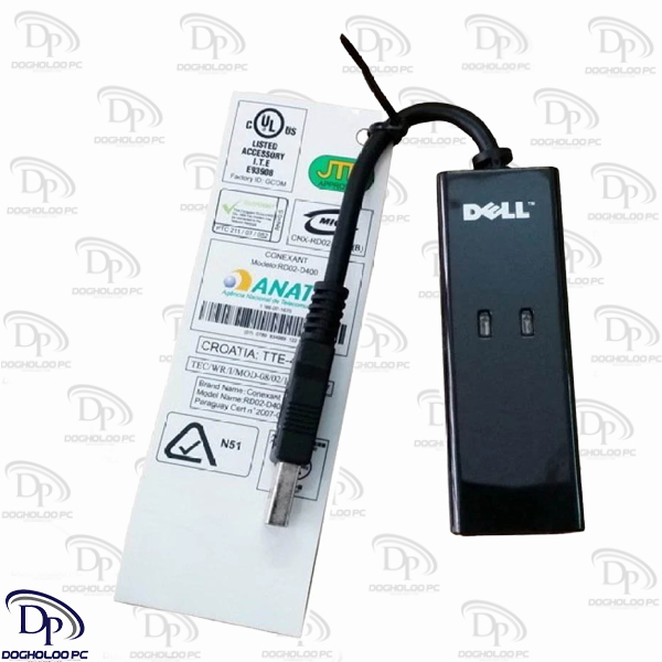 کامپیوتر دوقلو فکس مودم USB دل Dialup Modem اورجینال